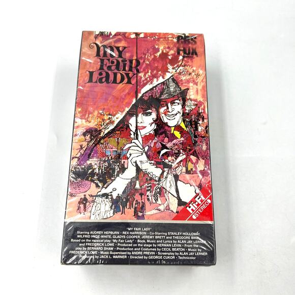 VTG My Fair Lady (VHS, 1964) New Sealed CBS FOX Video Audrey Hepburn Harrison - Picture 1 of 10